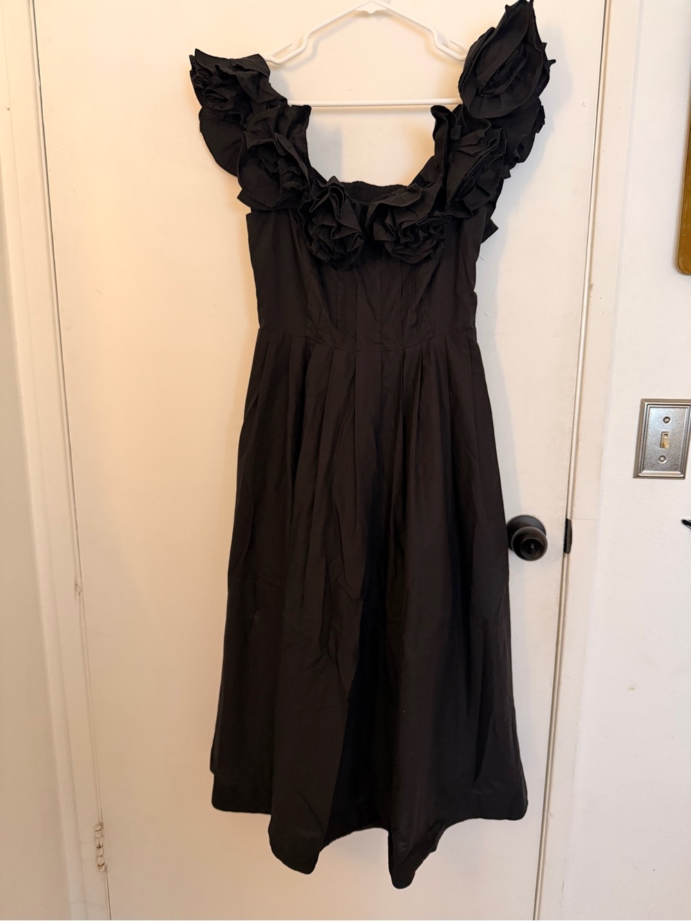 Maeve Black Midi Dress